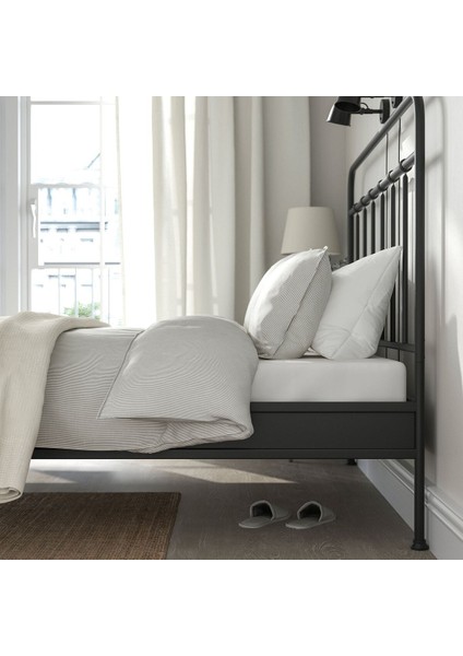 Çift Kişilik Karyola, Antrasit, 160X200 cm fırsatları