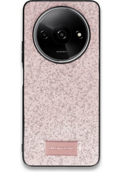 Xiaomi Redmi A3 4g Bright Simli Kapak - Pembe