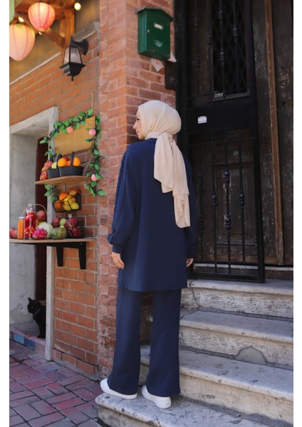 Yanları Cepli Iki Iplik Triko Takım