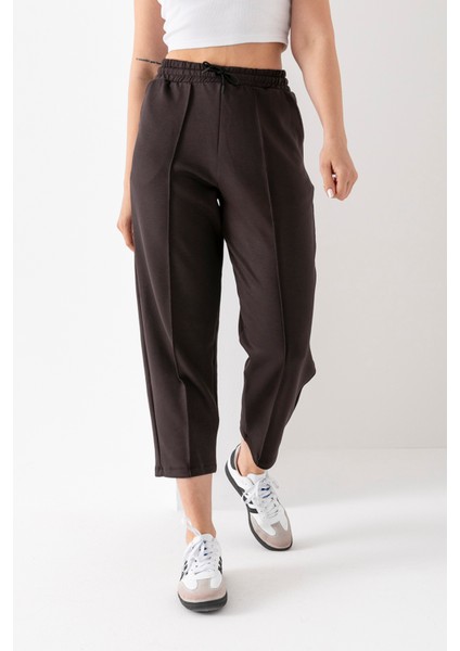 Kadın Modal Balon Model Likralı Pantolon Yumuşak Doku Beli Lastikli Çımalı Bilek Pantolon fırsatları