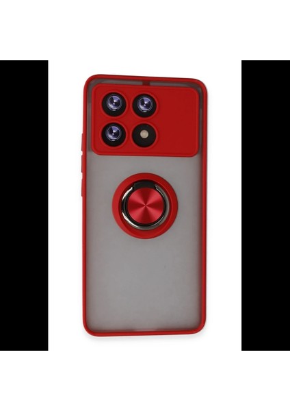 Xiaomi Poco X6 Pro Kılıf Montreal Yüzüklü Silikon Kapak