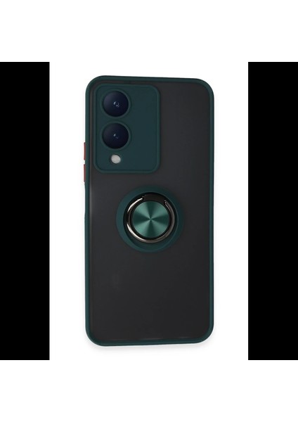 Vivo Y17S Kılıf Montreal Yüzüklü Silikon Kapak