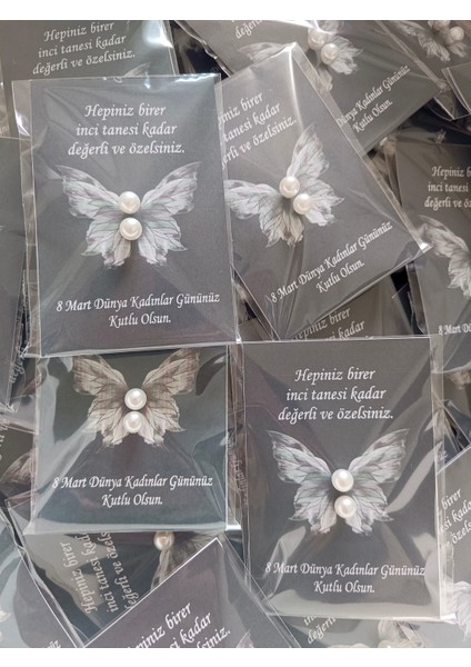 15 Adet 8 Mart Dünya Kadınlar Günü Hediyesi Inci Küpe modelleri