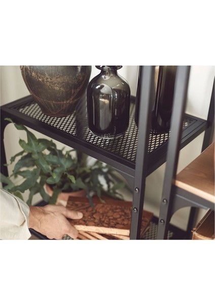 Açık Raf Ünitesi, Siyah, 50X136 cm modelleri