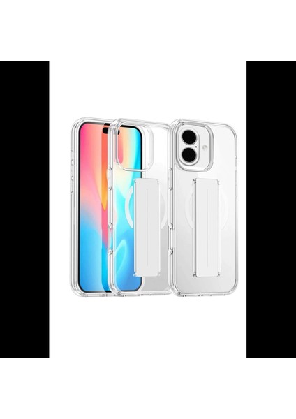 iPhone 16 Kılıf Alfa Magsafe Standlı Kapak