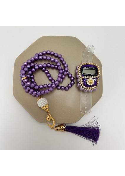 Istiridye Kutulu Taşlı Zikirmatik ve Tesbih Seti Hediyelik Mevlüt Kuran Umre ve Hac Hediyesi fırsatları