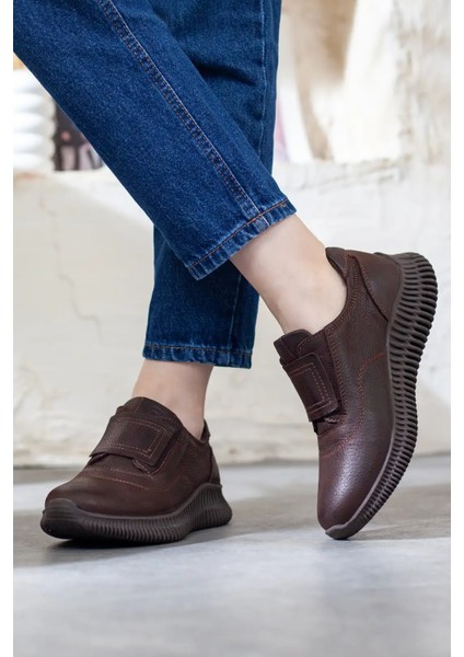 3475 Günlük Kadın Deri Lastikli Ayakkabı modelleri
