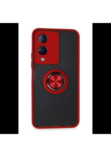 Vivo Y17S Kılıf Montreal Yüzüklü Silikon Kapak