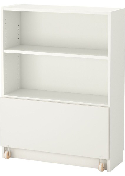 Çekmeceli Kitaplık, Beyaz, 80X30X106 cm