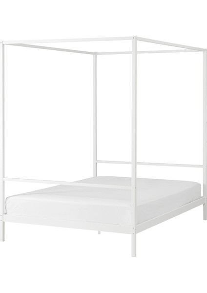 Çift Kişilik Karyola, Beyaz, 140X200 Cm, Panosuz fiyatları