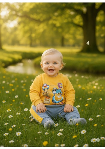 Laura Baby City Car Baskılı Erkek Bebek/çocuk Alt Üst Takım fiyatları