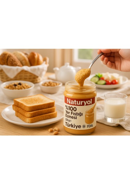 %100 Yer Fıstığı Ezmesi Şekersiz, Katkısız, Sade, Glutensiz, Vegan 320 G fiyatları