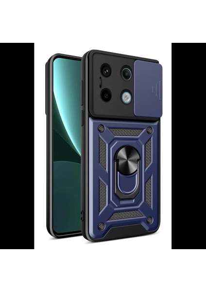 Xiaomi Poco X6 Pro Kılıf Pars Lens Yüzüklü Silikon