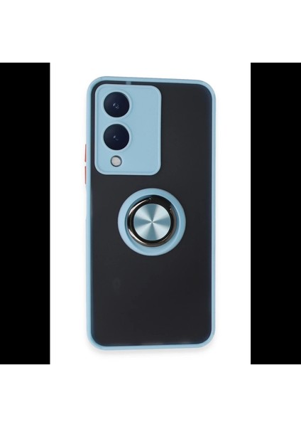 Vivo Y17S Kılıf Montreal Yüzüklü Silikon Kapak