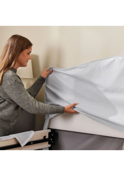 Çift Kişilik Karyola, Klovsta Gri-Beyaz, 160X200 cm modelleri