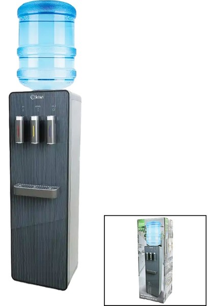 Kiwi KWP-8556 Su Sebili Sıcak - Soğuk - Ilık Paslanmaz Çelik Sıcak Su Deposu=5lt/h - Soğuk Su=1.5l/h - 28.8X30.5X93.5CM (5067)