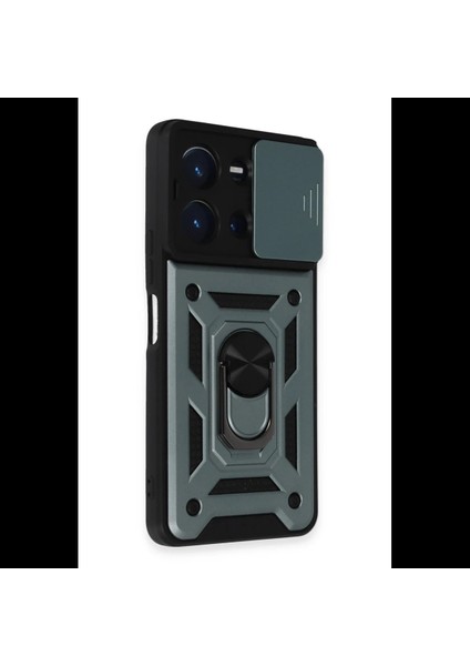 Vivo Y36 Kılıf Pars Lens Yüzüklü Silikon