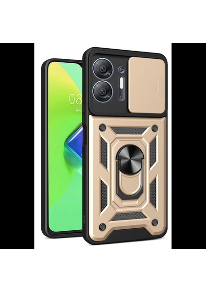 Infinix Hot 30 5g Kılıf Pars Lens Yüzüklü Silikon