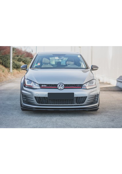 Vw Golf 7 Gtı Tampon Ön Lip Parlak Siyah Plastik Ön Ek Karlık 2012 2013 2014 2015 2016 2017 modelleri