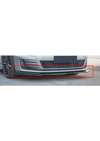 Vw Golf 7 Gtı Tampon Ön Lip Parlak Siyah Plastik Ön Ek Karlık 2012 2013 2014 2015 2016 2017 fırsatları