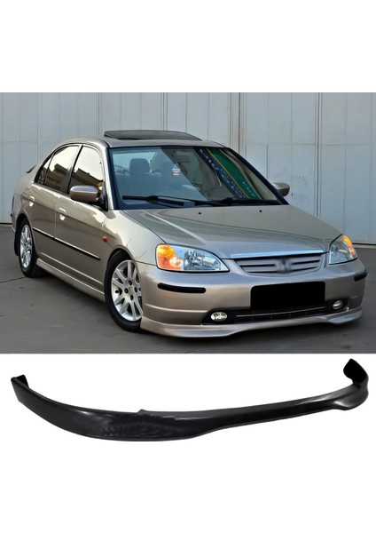Honda Civic Vtec 2 Typer Ön Ek Karlık Mat Siyah Plastik 2001 2002 2003 Makyajsız Kasa