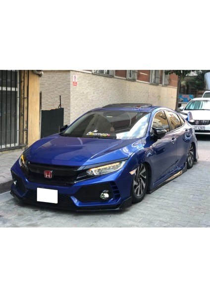 Honda Civic Fc5 Turbo Uyumlu Ön Lip Parlak Siyah Plastik Ön Ek Karlık