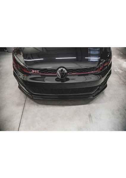 Vw Golf 7.5 Gtı Tampon Ön Lip Parlak Siyah Plastik Ön Ek Karlık 2017 2018 2019 2020 2021 modelleri
