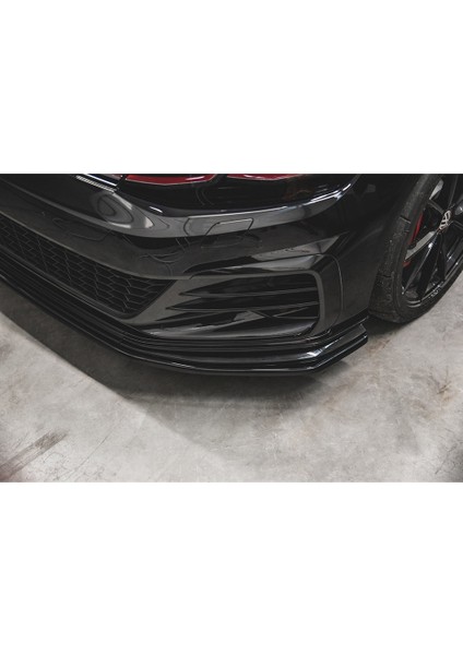 Vw Golf 7.5 Gtı Tampon Ön Lip Parlak Siyah Plastik Ön Ek Karlık 2017 2018 2019 2020 2021 fırsatları