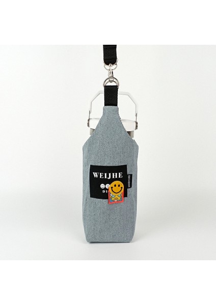 El Yapımı U Model Gri Kot Smiley Termos Kılıfı Iceflow 0,89 indirimleri