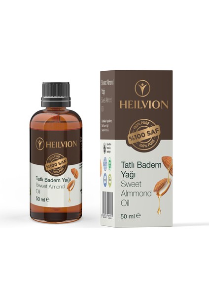 Tatlı Badem Yağı %100 Saf ve Doğal Soğuk Sıkım Kaş & Kirpik Bakımı,e Vitamini Saç Dökülmesi Önleyici