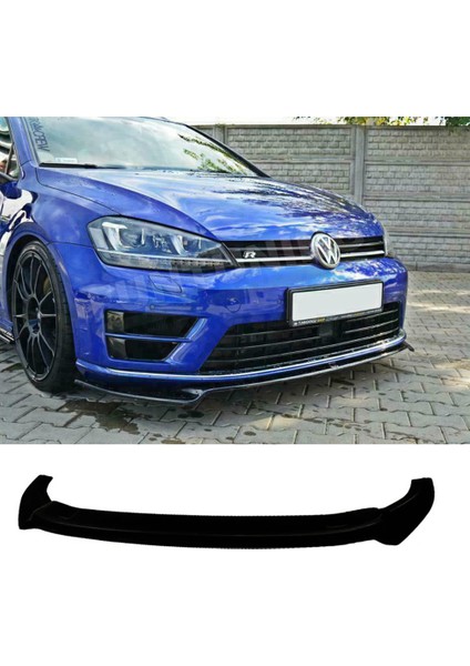 Vw Golf 7 R Tampon Ön Lip Parlak Siyah Plastik Ön Ek Karlık 2012 2013 2014 2015 2016 2017