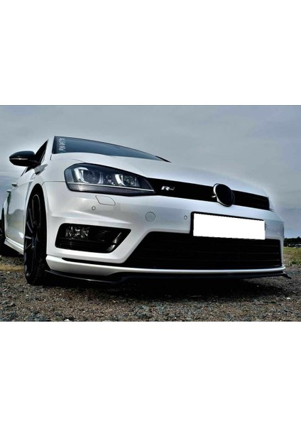 Vw Golf 7 R Tampon Ön Lip Parlak Siyah Plastik Ön Ek Karlık 2012 2013 2014 2015 2016 2017 modelleri