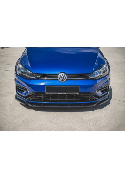 Vw Golf 7.5 R Line Tampon Ön Lip Parlak Siyah Plastik Ön Ek Karlık 2017 2018 2019 2020 2021 modelleri