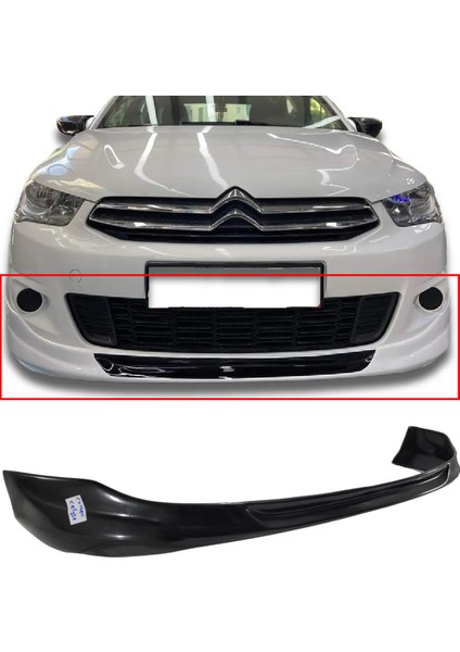 Citroen C Elysee Ön Ek Karlık Plastik Mat Siyah 2013 2014 2015 2016 2017 Makyajsız Kasa