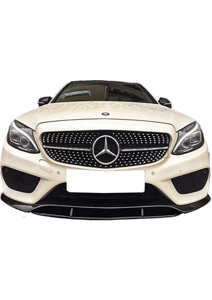 Mercedes W205 C180 2 Parça Ön Lip Parlak Siyah Plastik Ön Ek Karlık fiyatları