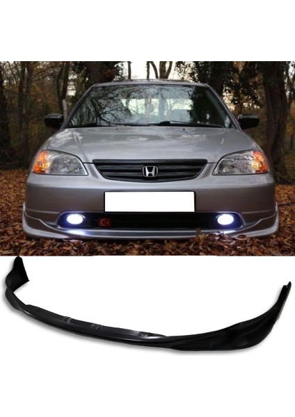 Honda Civic Vtec 2 S2000 Ön Ek Karlık Plastik Mat Siyah 2001 2002 2003 Makyajsız Kasa