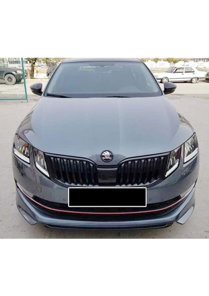 Skoda Octavia 3 Abt Ön Ek Karlık Abs Plastik Mat Siyah 2018 2019 2020 Makyajlı Kasa fiyatları