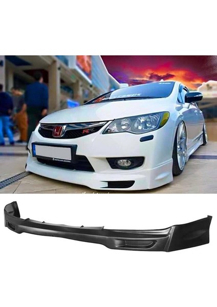 Honda Civic Fd6 Makyajlı Kasa Mugen Ön Ek Karlık Plastik Mat Siyah 2009 2010 2011