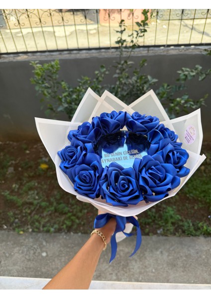 Gerçek Görünümlü Ayna Yazısı Ledli Yapay Gül Buketi Yapay Çiçek fırsatları