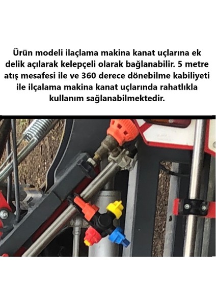 İlaçlama Makina Kelepçeli Bağ Meme-Kanat Ucu Meme-G166-2 Adet