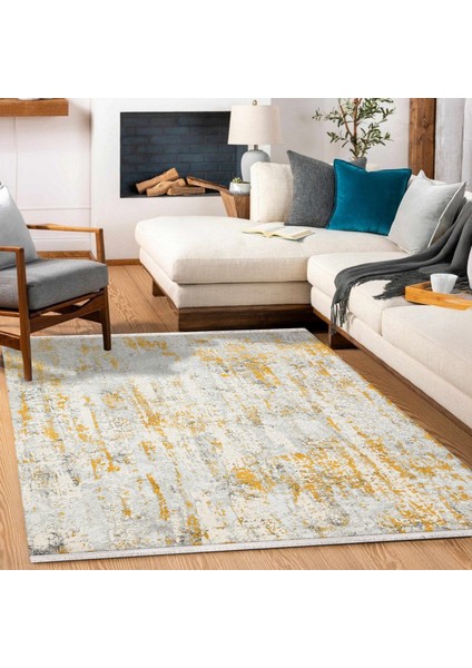 Sarı Modern Modern Etnik Desenli Halı | Makinada Yıkanabilir | Hav Toz Vermez | Leke Tutmayaz | Kaymaz Taban | Dijital Makine Baskı | Salon Yolluk Mutfak Halısı fiyatları