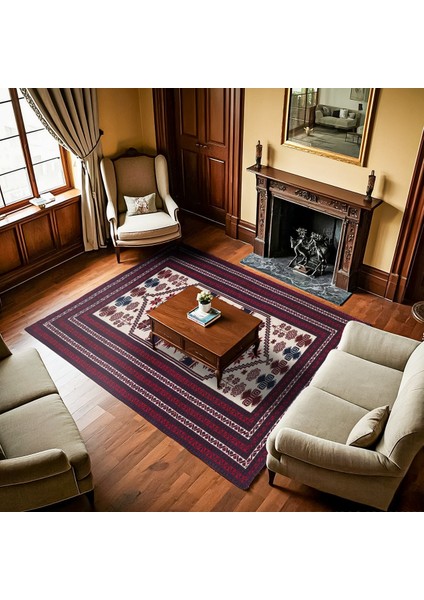 Bordo Bordürlü Modern Etnik Desenli Halı | Makinada Yıkanabilir | Hav Toz Vermez | Leke Tutmayaz | Kaymaz Taban | Dijital Makine Baskı | Salon Yolluk Mutfak Halısı fiyatları