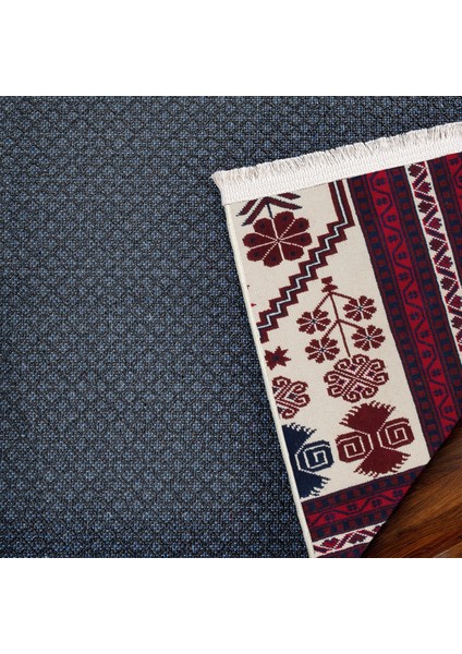 Bordo Bordürlü Modern Etnik Desenli Halı | Makinada Yıkanabilir | Hav Toz Vermez | Leke Tutmayaz | Kaymaz Taban | Dijital Makine Baskı | Salon Yolluk Mutfak Halısı fırsatları