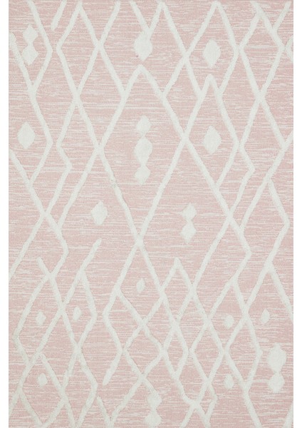 Pembe Etnik Modern Etnik Desenli Halı | Makinada Yıkanabilir | Hav Toz Vermez | Leke Tutmayaz | Kaymaz Taban | Dijital Makine Baskı | Salon Yolluk Mutfak Halısı