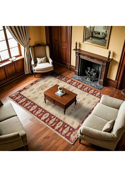 Bordo Bordürlü Modern Etnik Desenli Halı | Makinada Yıkanabilir | Hav Toz Vermez | Leke Tutmayaz | Kaymaz Taban | Dijital Makine Baskı | Salon Yolluk Mutfak Halısı fiyatları