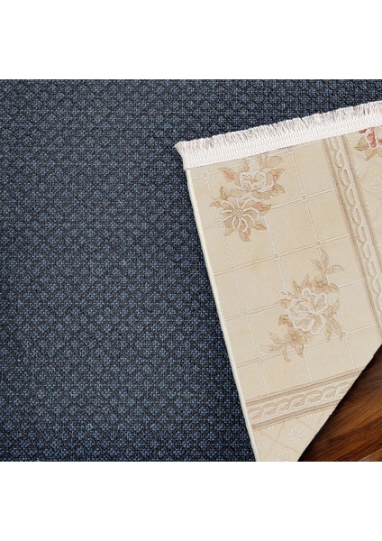 Krem Çiçekli Modern Etnik Desenli Halı | Makinada Yıkanabilir | Hav Toz Vermez | Leke Tutmayaz | Kaymaz Taban | Dijital Makine Baskı | Salon Yolluk Mutfak Halısı fırsatları