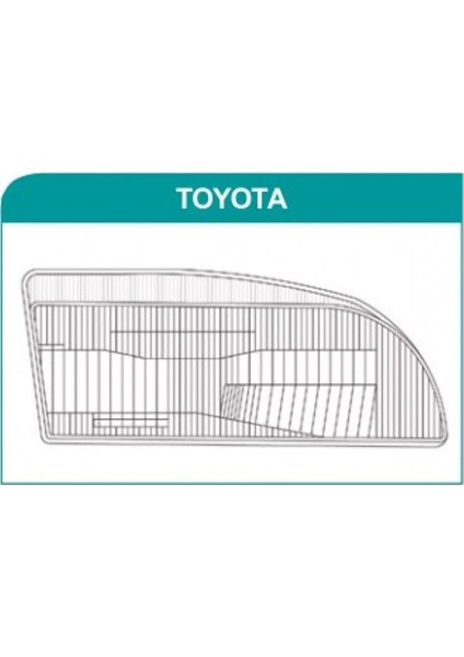 Toyota Corolla Uyumlu AE101 Ön Sag ve Sol Far Cami Takimi 1992-1998 526781919