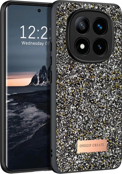 Xiaomi Redmi Note 14 Pro 4g Bright Simli Kapak - Gümüş