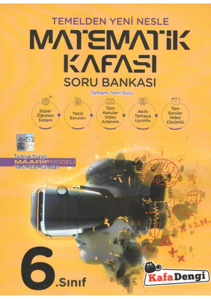 Kafa Dengi Yayınları 6.sınıf Matematik Kafası Soru Bankası Maarif Model