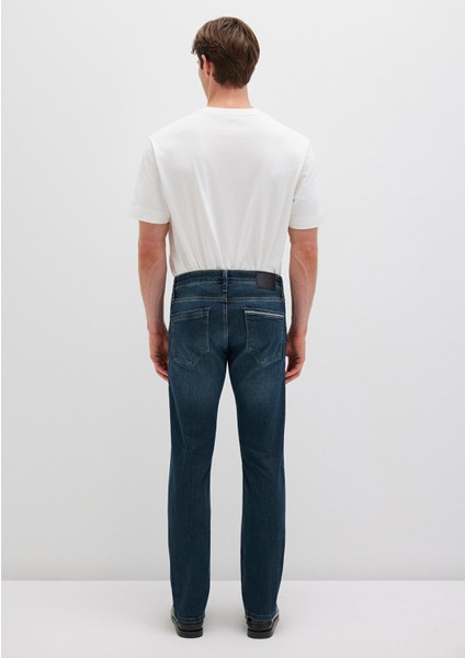 Marcus Mavi Premium Puslu Koyu Mavi Jean Pantolon 0035128946